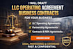 do llc operating agreement, business contracts
