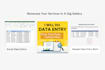 do accurate data entry, copy paste, excel and web research