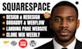 migrate wix, webflow, weebly or squarespace website to wordpress