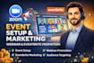 do successful event setup, event marketing webinar promotion