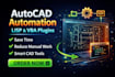 automate autocad using lisp or vba