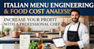 provide professional italian menu engineering and food cost analysis