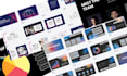 design a business presentation pitch deck, b2b powerpoint master slide template