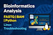 do bioinformatics analysis fastq bam python linux troubleshooting
