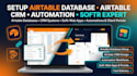 setup airtable database airtable crm airtable automation softr io softr expert