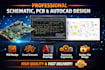 provide professional circuit schematic, pcb and autocad diagrams