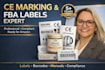 create ce marking, fba labels, barcode labels, user manuals, instructions guide