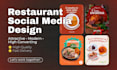 design eye catching posts for restaurants and cafes
