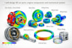 design 3d car parts, engine components and mechanical system with fea analysis