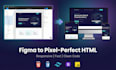 convert figma design to a responsive HTML, CSS, or tailwind website