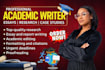 proofread, edit, ghostwrite your academic writing, book, dissertation and thesis