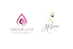 design unique cosmetics, makeup, and beauty logo