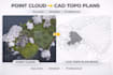 create cad topographic plan from point cloud data dwg