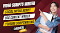 write high converting ugc scripts for tiktok ads and brands