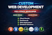develop a custom web application or full stack website