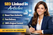write SEO linkedin articles fast delivery