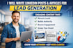 write linkedin posts and articles for lead generation
