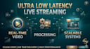 develop ultra low latency live streaming app using webrtc, ffmpeg, hls
