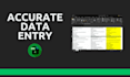 do accurate data entry and data collection