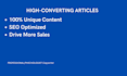 write high converting promotional articles