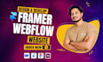 do webflow or framer website  figma, xd , PSD to webflow or framer landing page
