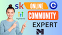 setup skool community, kajabi course and gohighlevel automation skool community