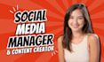 be your social media manager and grow your instagram, facebook and tiktok