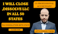 close ,dissolve US llc and close ein