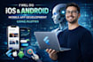 do ios and android mobile app development using flutter as ai software developer