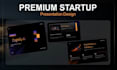 design a premium startup pitch deck presentation