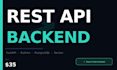build a rest API backend with fastapi and python