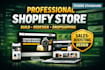 create a shopify store with SEO, product pages, and conversion optimization