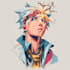draw a professional anime character illustration
