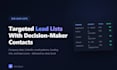 build targeted b2b lead lists with verified decision maker contacts