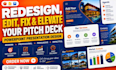 redesign presentation powerpoint redesign fix powerpoint ppt redesign pitch deck