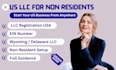 create your US llc for non US residents with ein and full setup