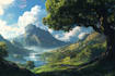 design stunning fantasy landscape