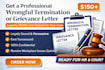 draft wrongful termination grievance letter professional HR complaint