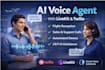 configure fix setup ai voice agent voiceflow agent livekit twilio receptionist