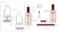 design wine product tech pack, label spec, backpack tech design, bag tech pack