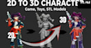 sculpt a custom 3d tabletop miniature stl for dnd 3d printing