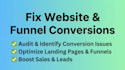 audit optimize fix website landing page funnel conversion issues boost sales