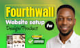 build fourthwall website design and redesign fourthwall store, setup merch pod