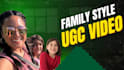 create a family ugc tiktok shop or amazon unboxing video