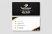 design premium double sided business card