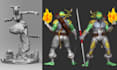 custom stylized 3d character model realistic 3d miniature model for 3d printing