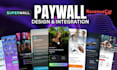 design high converting revenuecat paywall, superwall integration for mobile apps