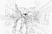 create a line art simple drawing