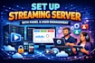 set up streaming server with panel and user management