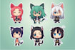 design cute animals emoticon, stickers, character, chibi